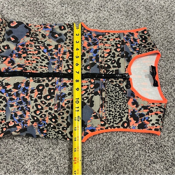 English Rose Grey Neon Sleeveless Drop Waist Mini Dress Cotton Women’s Size S - Picture 5 of 8